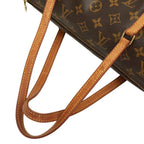 Louis Vuitton Monogram Papillon Handbag Brown Leather — view 8