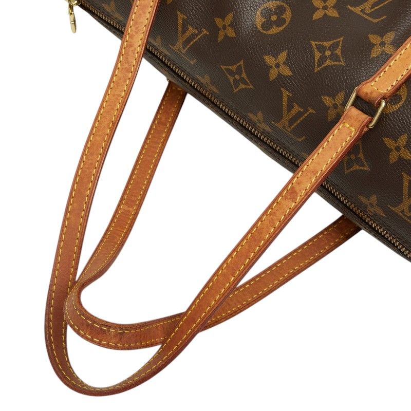 Louis Vuitton Monogram Papillon Handbag Brown Leather — view 8
