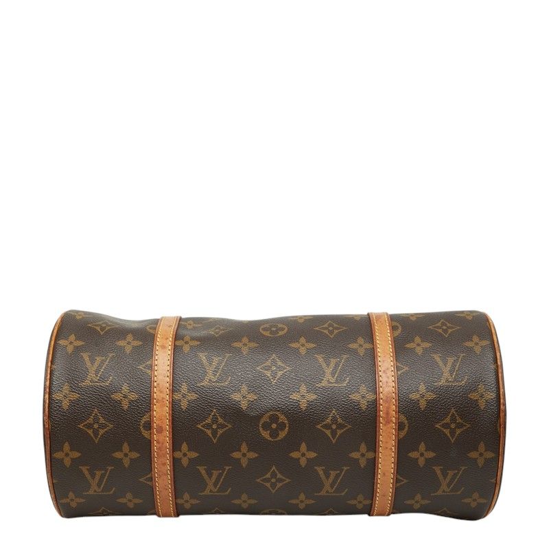 Louis Vuitton Monogram Papillon Handbag Brown Leather — view 3