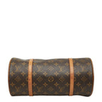 Louis Vuitton Monogram Papillon Handbag Brown Leather — view 3
