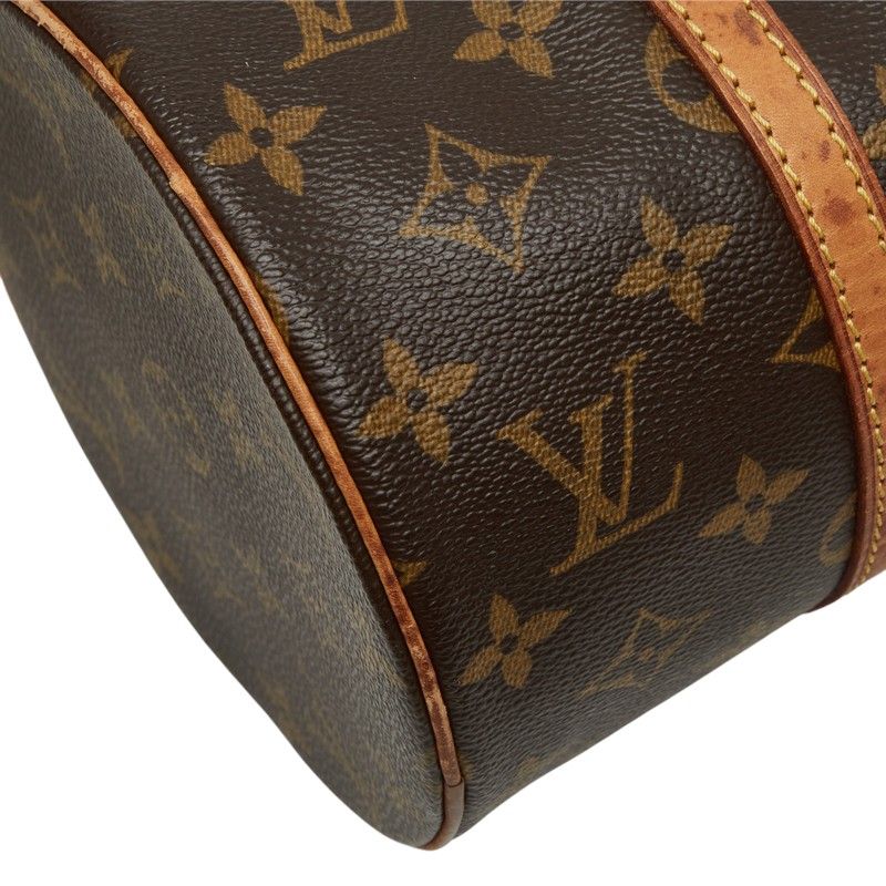 Louis Vuitton Monogram Papillon Handbag Brown Leather — view 5