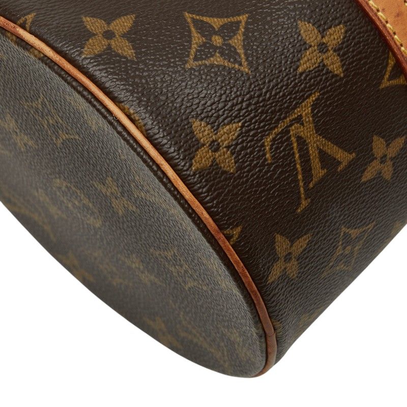 Louis Vuitton Monogram Papillon Handbag Brown Leather — view 7