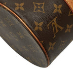 Louis Vuitton Monogram Papillon Handbag Brown Leather — view 7
