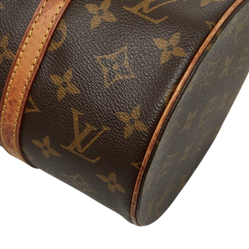 Louis Vuitton Monogram Papillon Handbag Brown Leather — view 4
