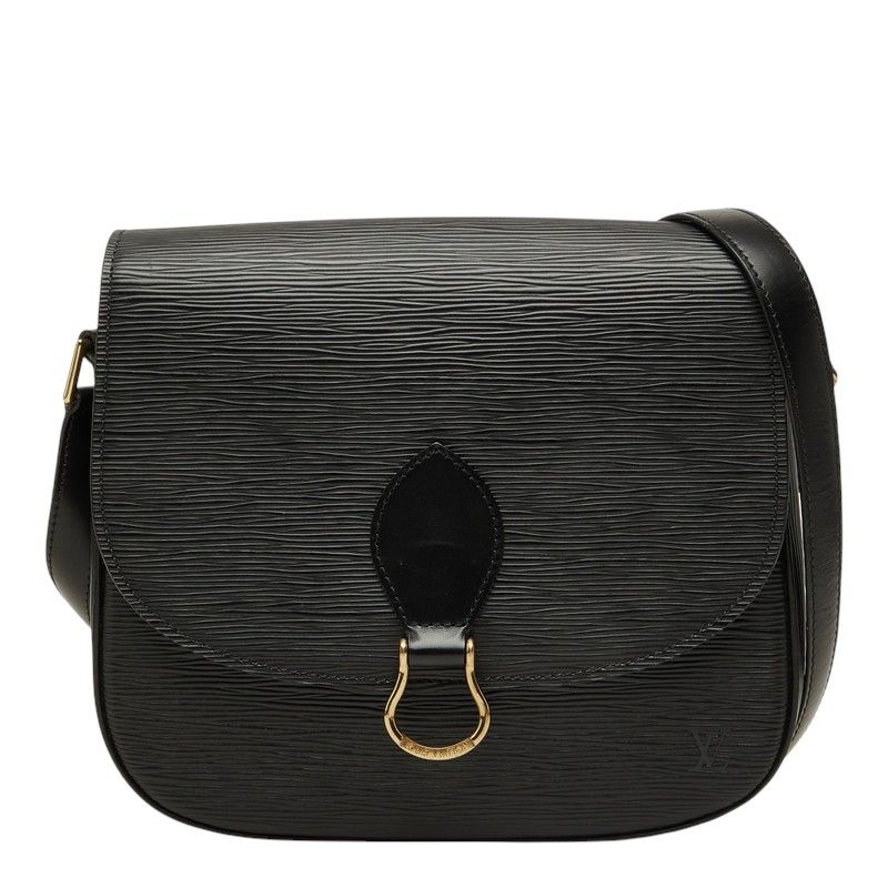 Louis Vuitton Epi Saint-cloud Crossbody Shoulder Bag Pochette Black Leather