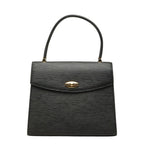 Louis Vuitton Epi Malesherbes Handbag Top Handle Noir Black Leather