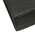 Louis Vuitton Epi Malesherbes Handbag Top Handle Noir Black Leather — view 5