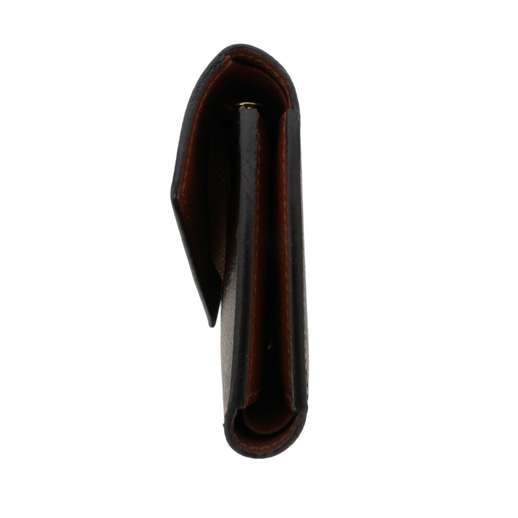 Louis Vuitton Portefeuille Victorine Monogram Leather Mini Wallet Bifold Brown — view 4