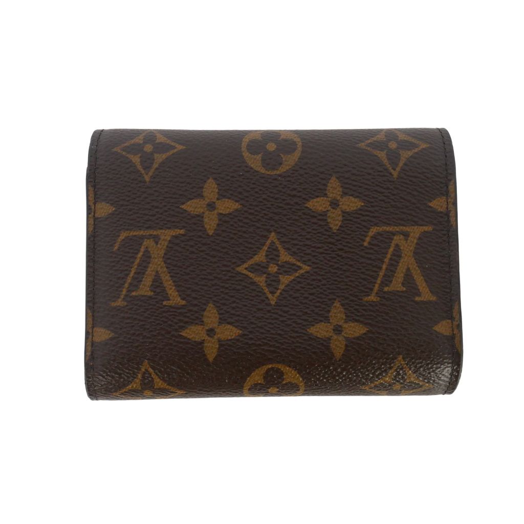 Louis Vuitton Portefeuille Victorine Monogram Leather Mini Wallet Bifold Brown — view 2