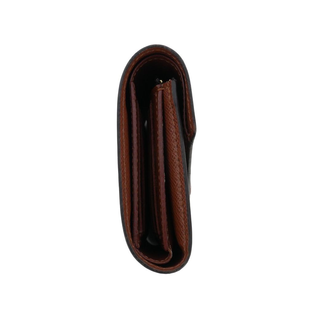 Louis Vuitton Portefeuille Victorine Monogram Leather Mini Wallet Bifold Brown — view 3