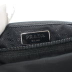 Prada Studded Nylon Shoulder Bag Black — view 6