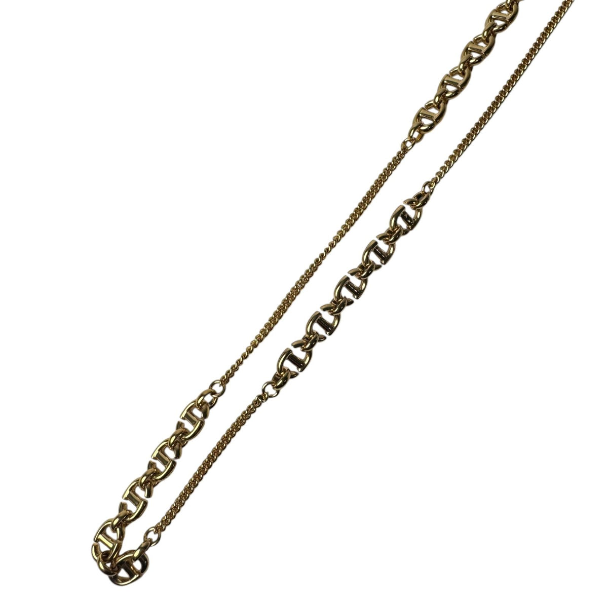 Dior CD Logo Long Necklace Gold — view 7