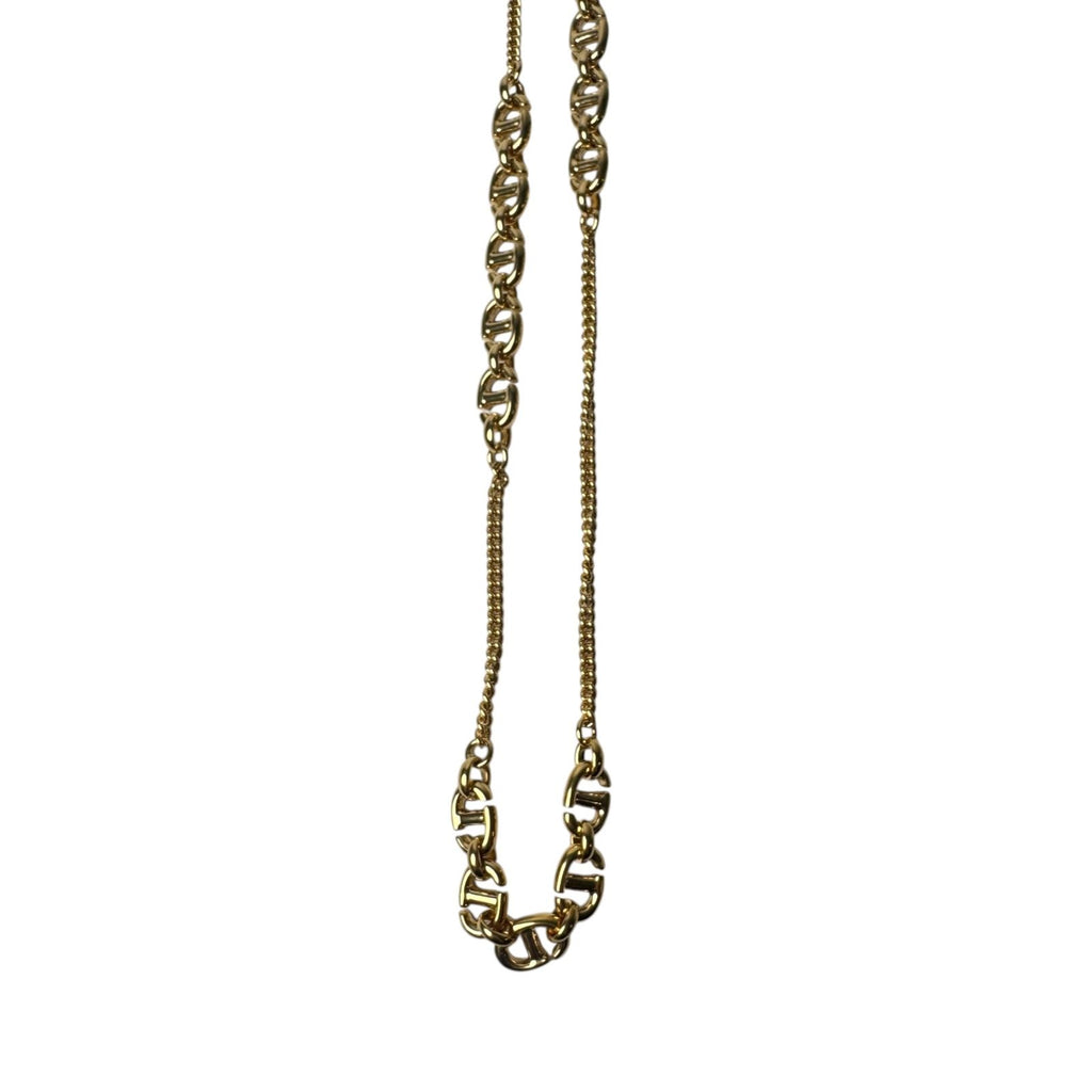 Dior CD Logo Long Necklace Gold — view 3