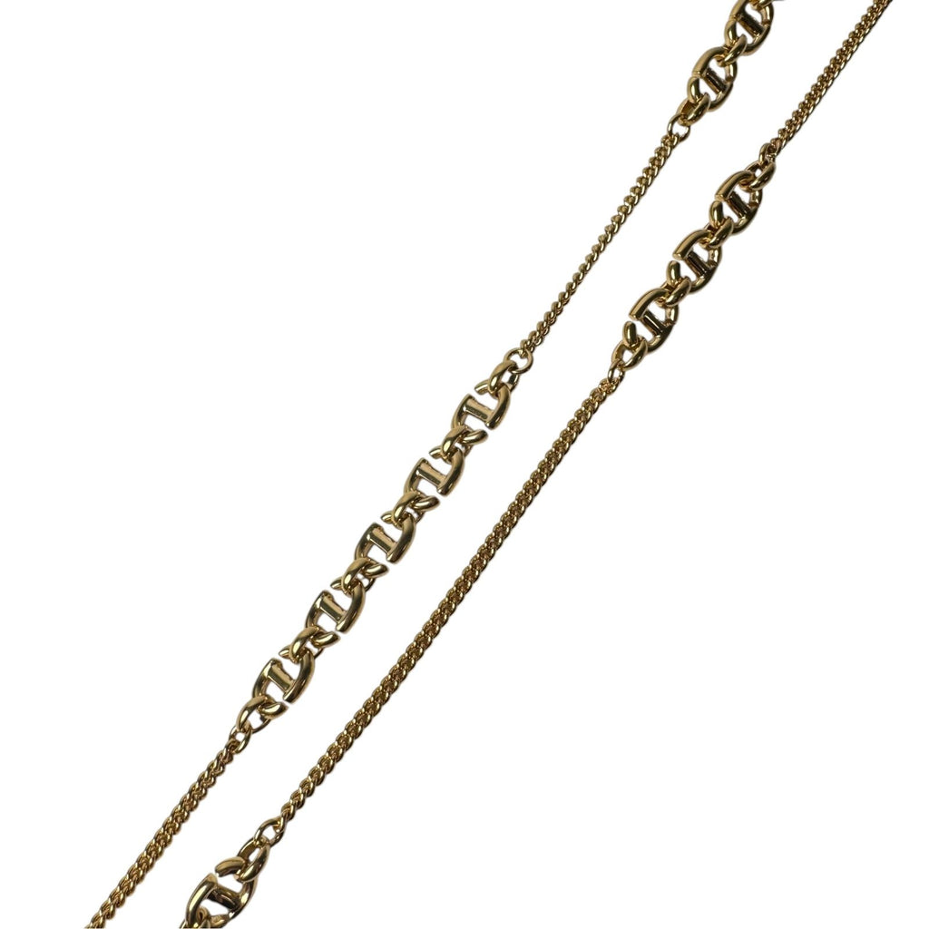 Dior CD Logo Long Necklace Gold — view 8