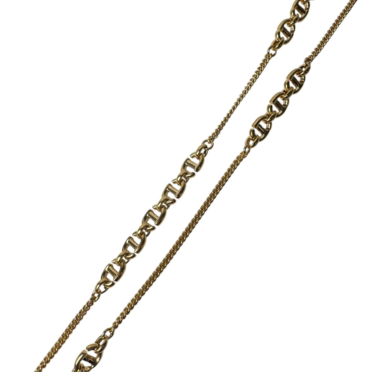 Dior CD Logo Long Necklace Gold — view 8
