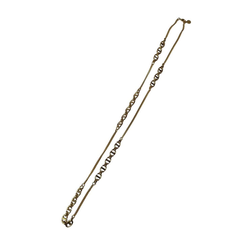 Dior CD Logo Long Necklace Gold — view 4