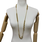 Dior CD Logo Long Necklace Gold — view 6