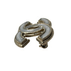 Chanel CC Logo Brooch Silver Gold — view 4