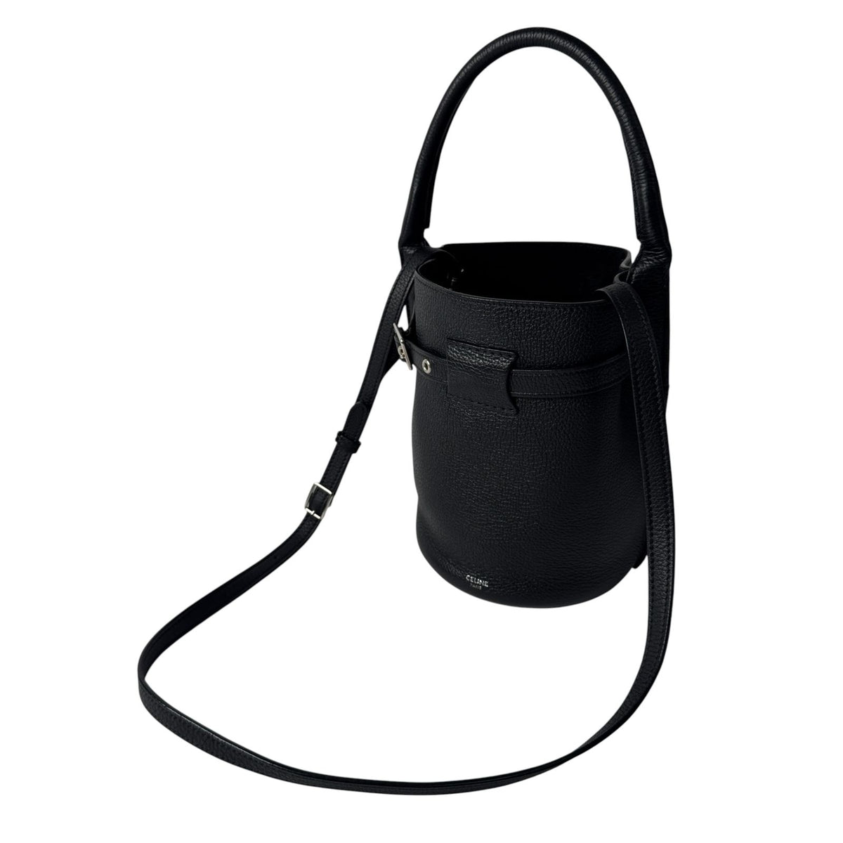 Celine Big Bucket Nano Black Leather 2-Way Shoulder Bag — view 2