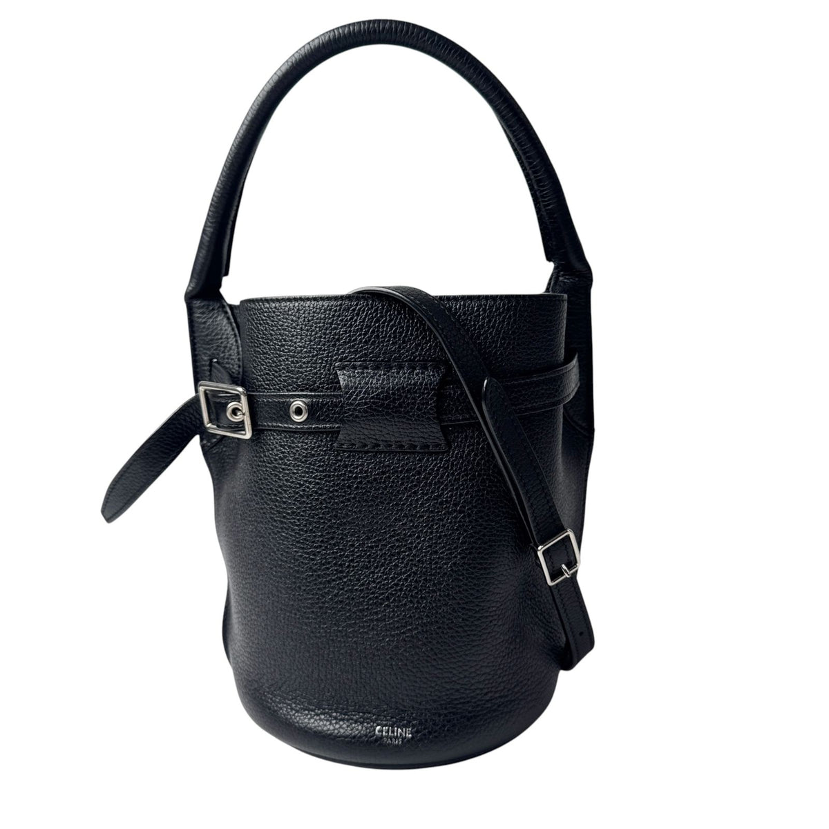 Celine Big Bucket Nano Black Leather 2-Way Shoulder Bag
