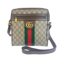 Gucci Ophidia Marmont GG Supreme Canvas Leather Shoulder Bag
