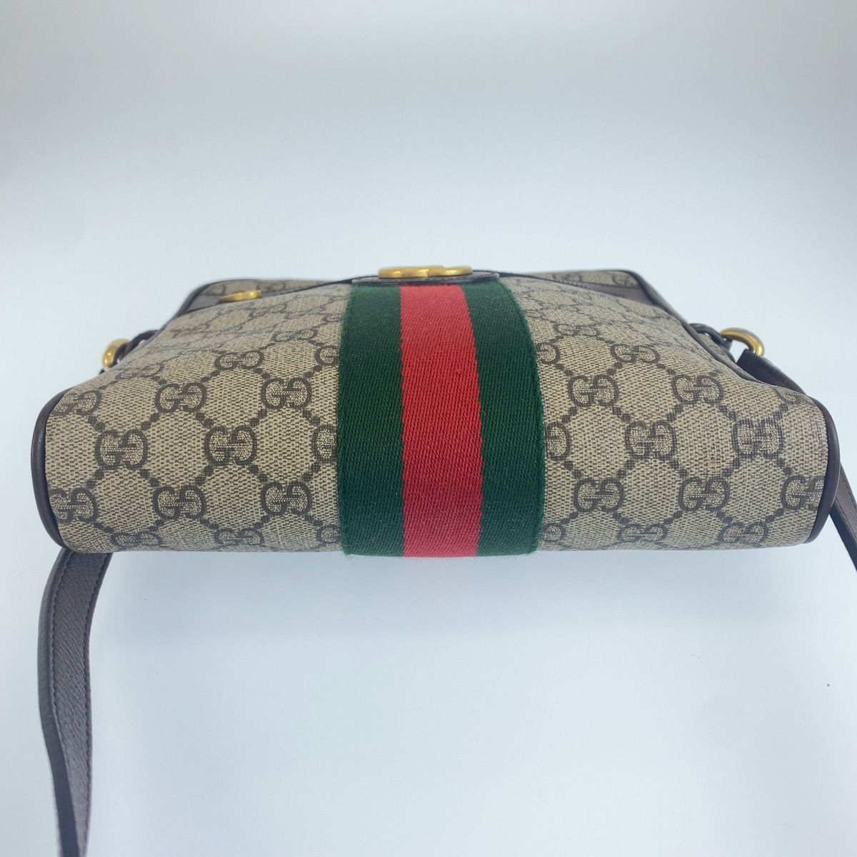 Gucci Ophidia Marmont GG Supreme Canvas Leather Shoulder Bag — view 5