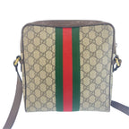 Gucci Ophidia Marmont GG Supreme Canvas Leather Shoulder Bag — view 2