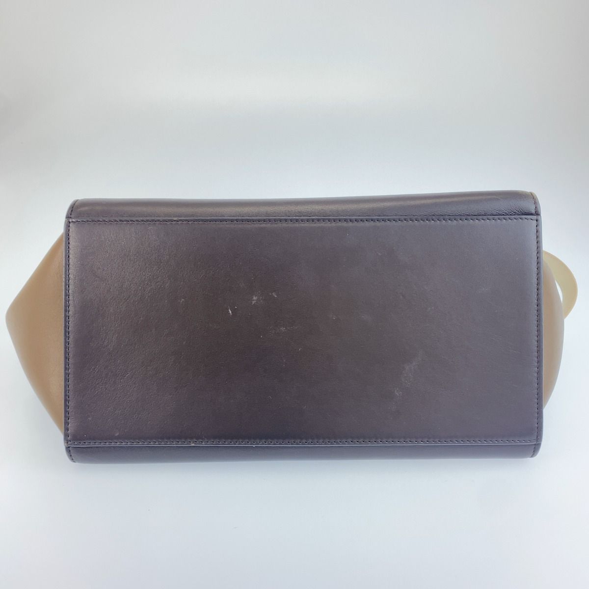 Celine Trapeze Brown White Leather 2-Way Shoulder Bag — view 3