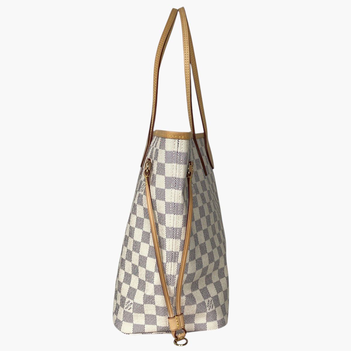 Louis Vuitton Neverfull MM Tote Bag Damier Azur White — view 4