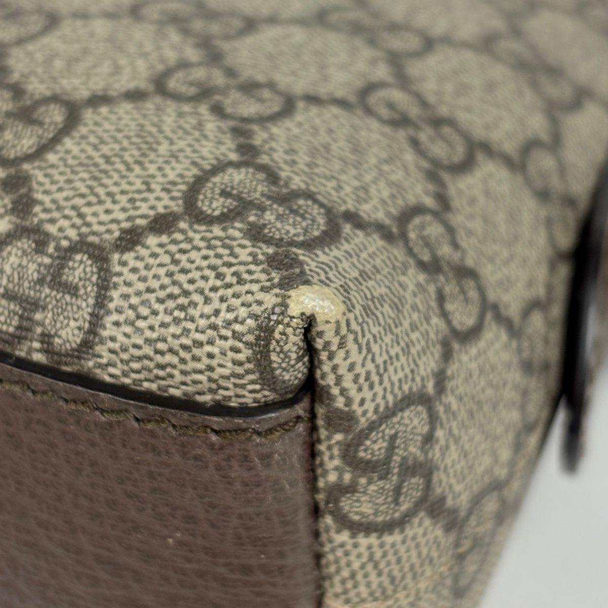 Gucci Shoulder Bag Ophidia GG Double G Web Supreme Brown — view 3