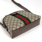 Gucci Shoulder Bag Ophidia GG Double G Web Supreme Brown — view 2