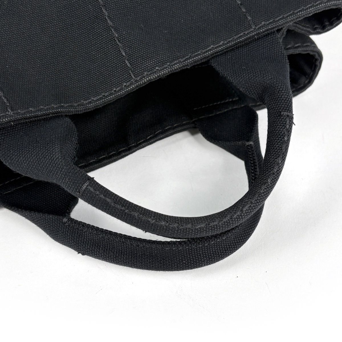 Prada Tote Bag Canapa Canvas Nero — view 6