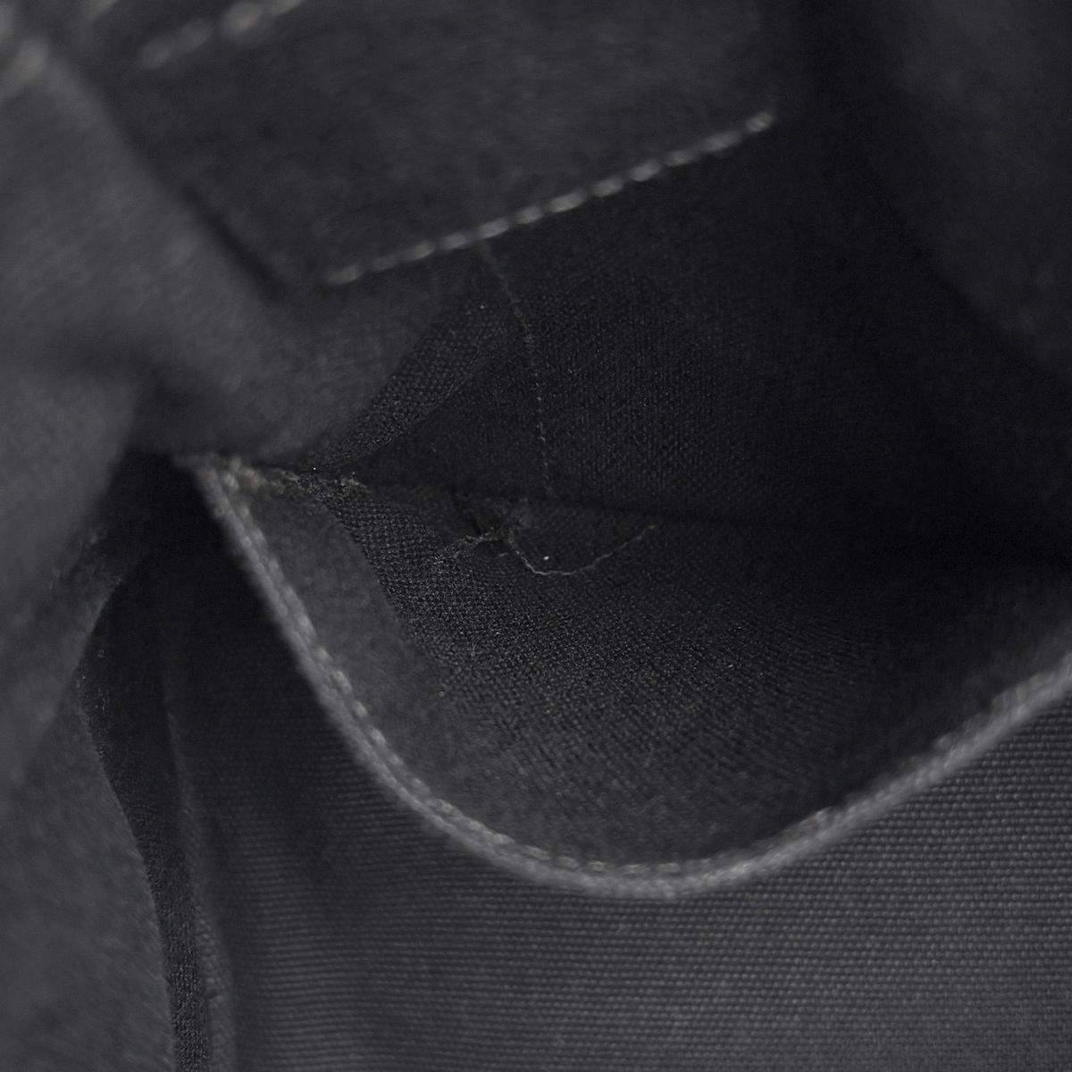 Prada Tote Bag Canapa Canvas Nero — view 7