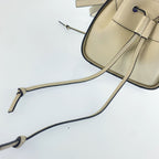 Loewe Anagram Hammock Drawstring Mini White Cream 2-Way Shoulder Bag — view 6