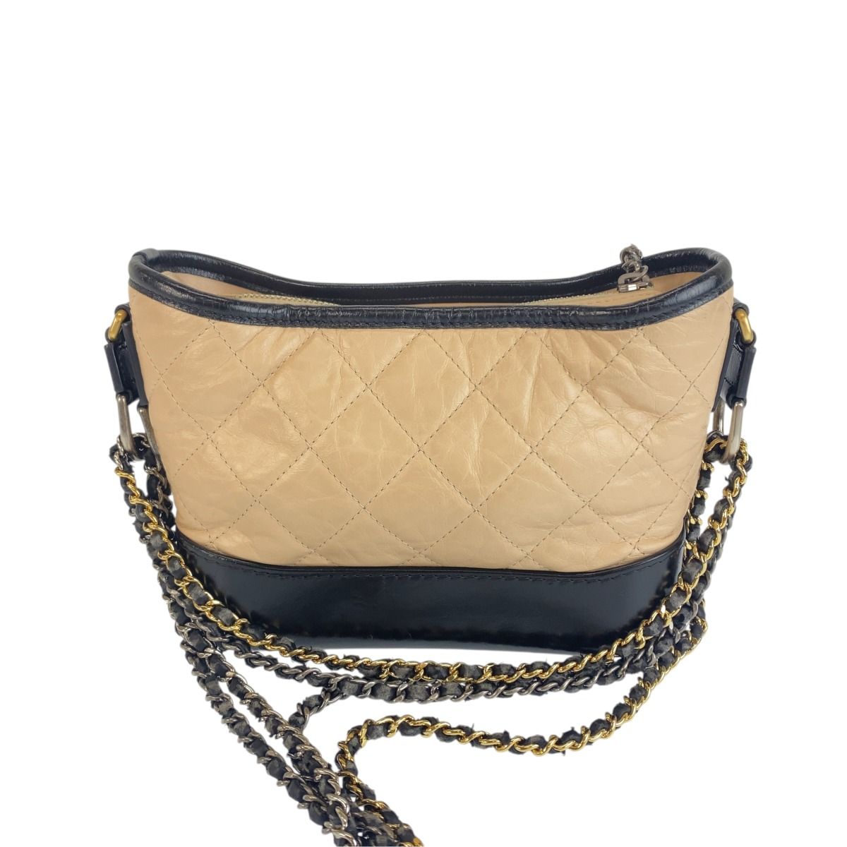 Chanel Gabrielle de Chanel Small Hobo Pink Beige Black Chain Shoulder Bag — view 2