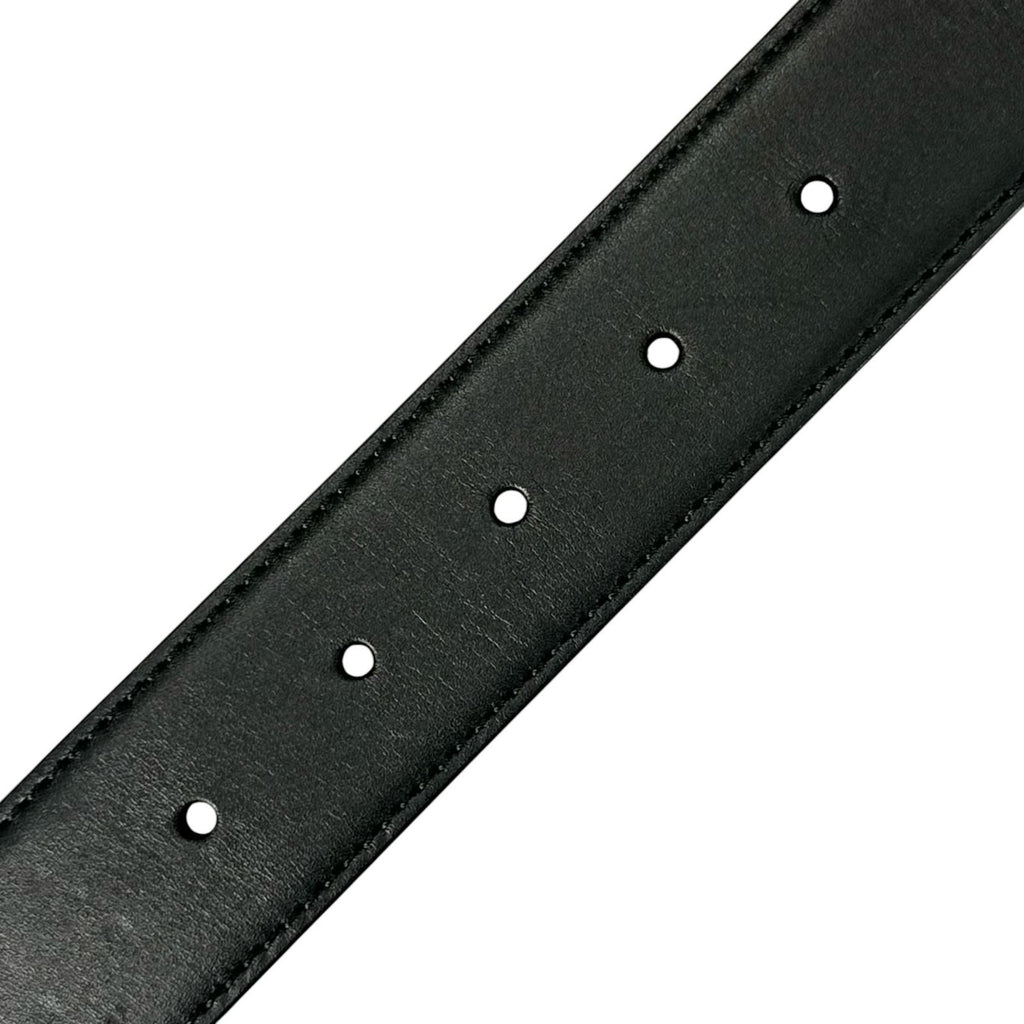 Gucci Square G Leather Brown Black Belt Silver — view 7
