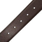 Gucci Square G Leather Brown Black Belt Silver — view 8