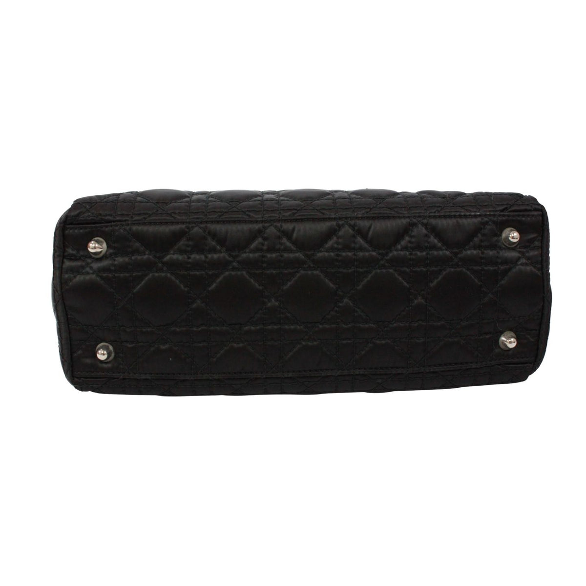 Dior Cannage Charming Rock Bag Nylon Black Handbag Silver — view 4