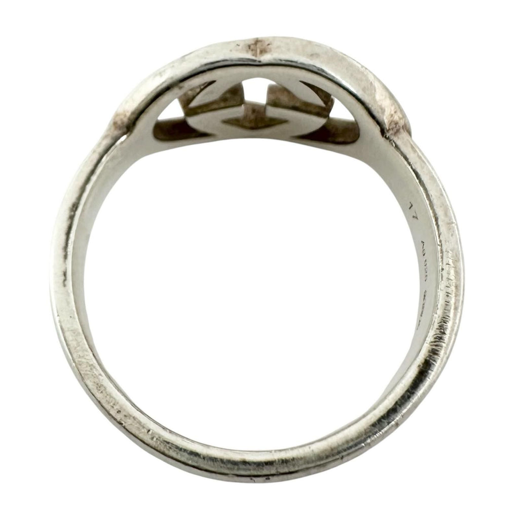 Gucci Interlocking G Silver Ring — view 2