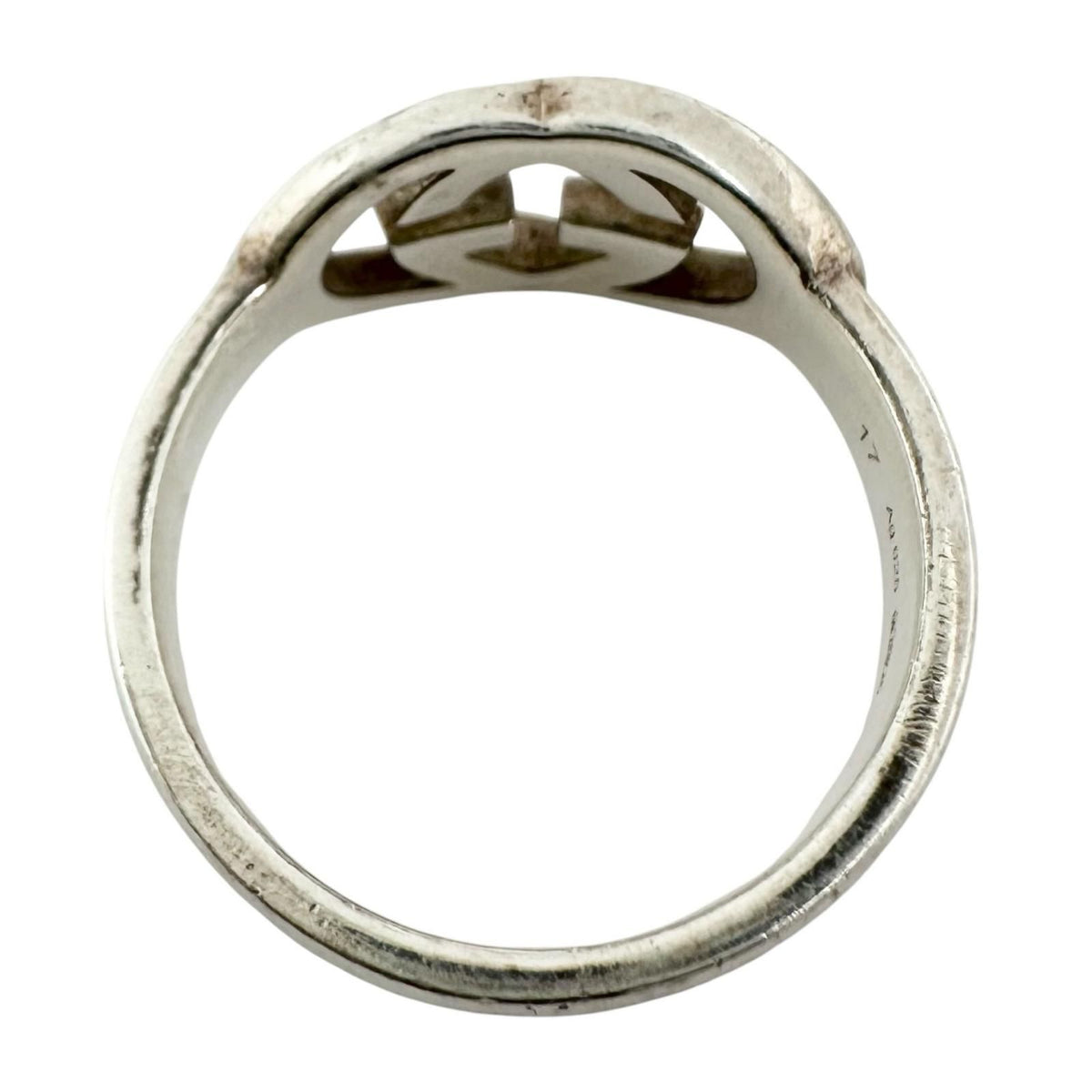 Gucci Interlocking G Silver Ring — view 2