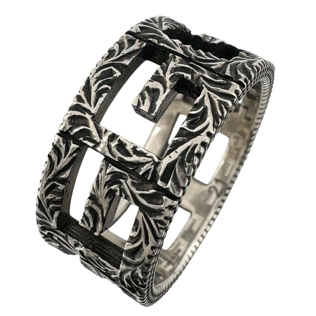 Gucci Square G Silver Ring