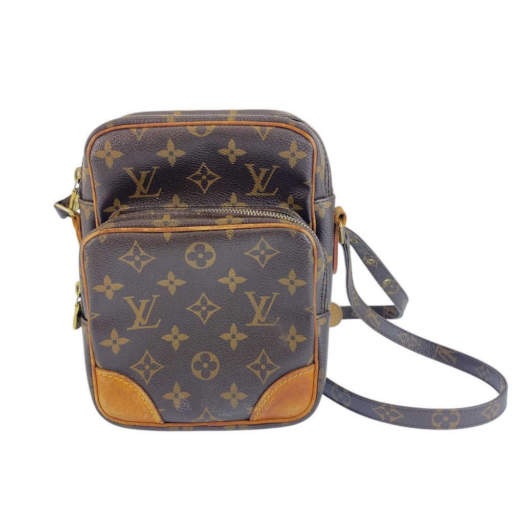 Louis Vuitton Monogram Amazone Brown Leather Shoulder Bag Pochette