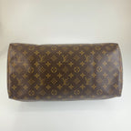 Louis Vuitton Monogram Speedy 40 Brown Leather Mini Boston Bag — view 5