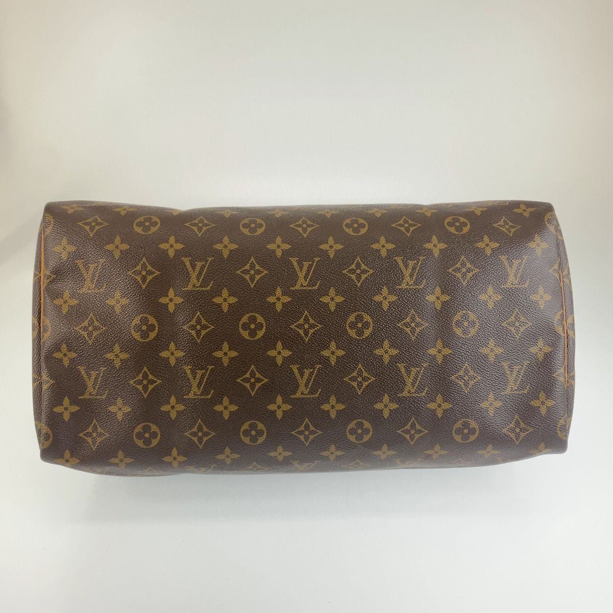 Louis Vuitton Monogram Speedy 40 Brown Leather Mini Boston Bag — view 5