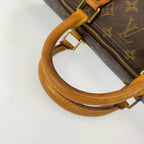 Louis Vuitton Monogram Speedy 40 Brown Leather Mini Boston Bag — view 6