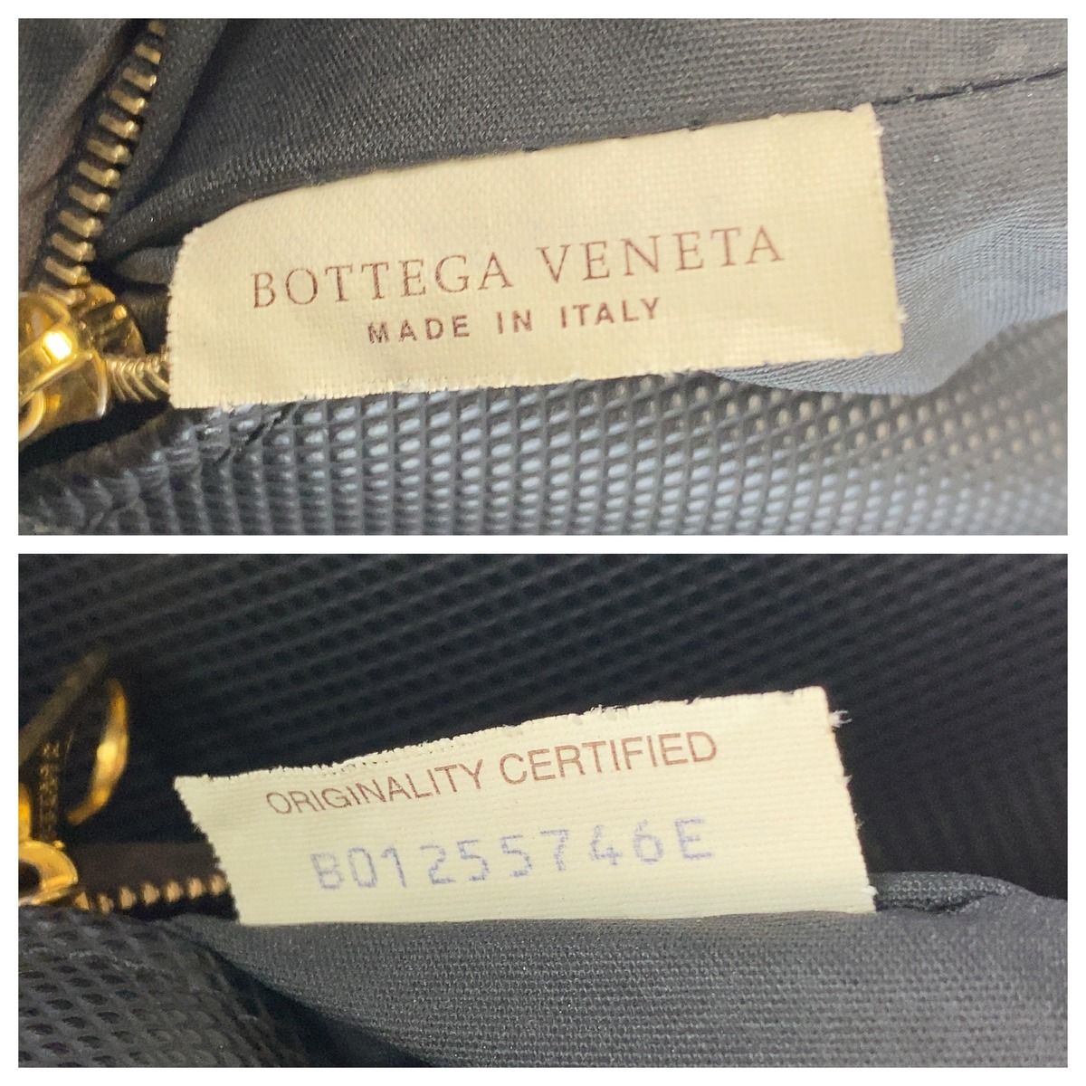 Bottega Veneta Intrecciato Marco Polo Large Black Brown Leather Tote Bag — view 8