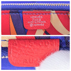 Hermes Azap Silk'in Rouge Red Silver Veau Epsom Wallet — view 5