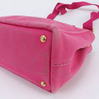 Prada Canapa Leather Canvas 2-Way Shoulder Bag — view 5