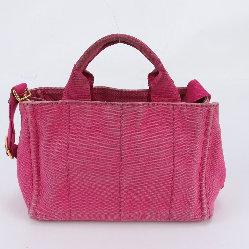 Prada Canapa Leather Canvas 2-Way Shoulder Bag — view 4
