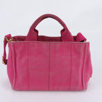 Prada Canapa Leather Canvas 2-Way Shoulder Bag — view 4